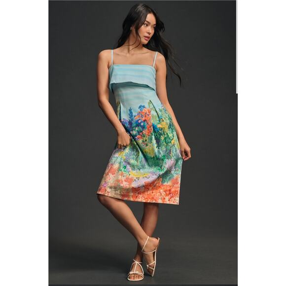 Anthropologie Dresses & Skirts - NWOT Anthropologie Sleeveless Printed Dress.  Size XL Petite.  Ret $178